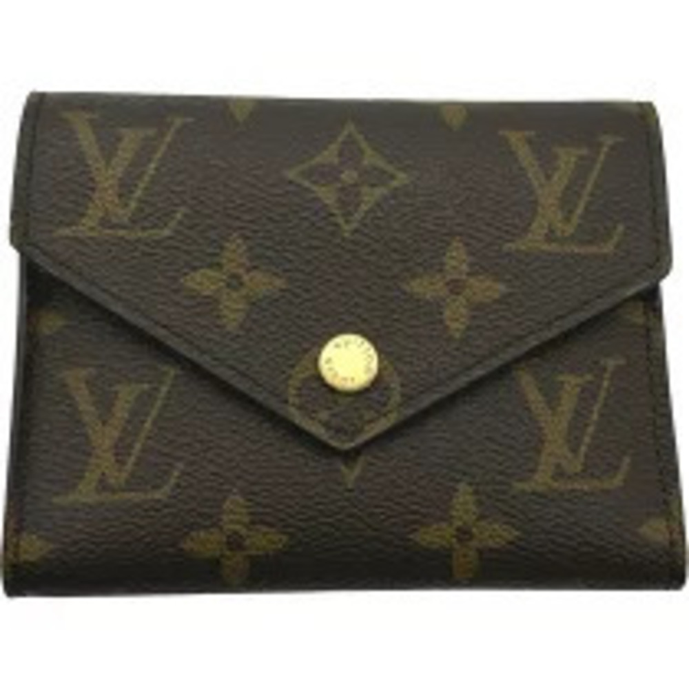 Louis Vuitton Portefeuille Victorine Brown Monogram Tri fold Wallet
